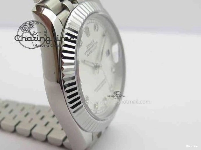 MiroTime 0326 DateJust II 41mm BP Maker Best Edition Silver Diamonds Dial On New Version Jubilee Bracelet A Reliable 3623